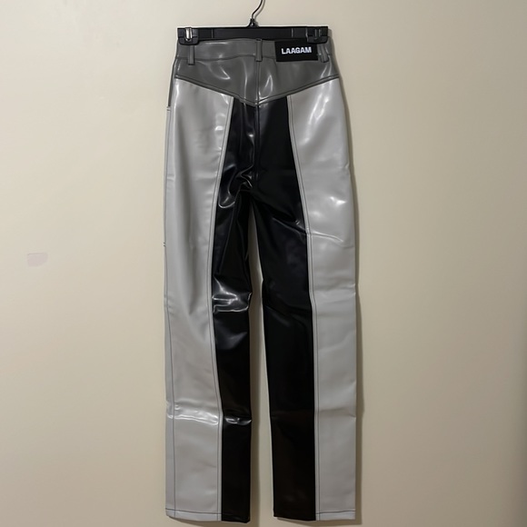 LAAGAM - Maddox Faux Leather Pants - Size 34 - Picture 3 of 5